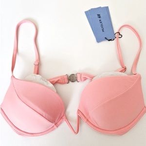 MUGLER x H&M BIKINI TOP PINK SIZE 14 NWT